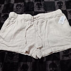 Striped Linen Shorts